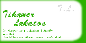 tihamer lakatos business card