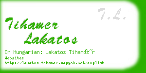 tihamer lakatos business card